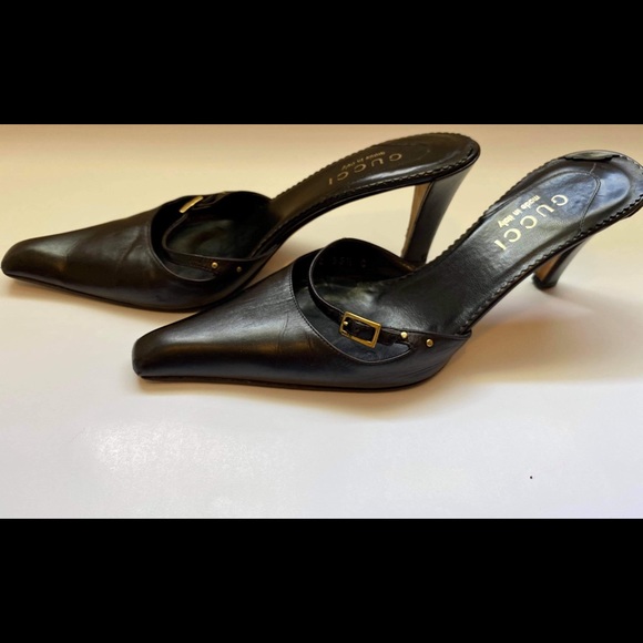 Gucci Black Leather Mules - Picture 4 of 5